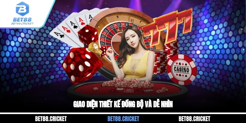 Giao diện thiết kế đồng bộ và dễ nhìn